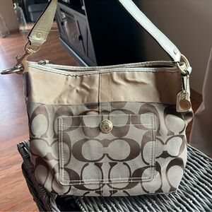 Coach Brown and Tan Women's Bag